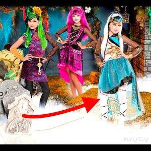 EUC retro 2013 Monster High Frankiestein Halloween costume tween young teen